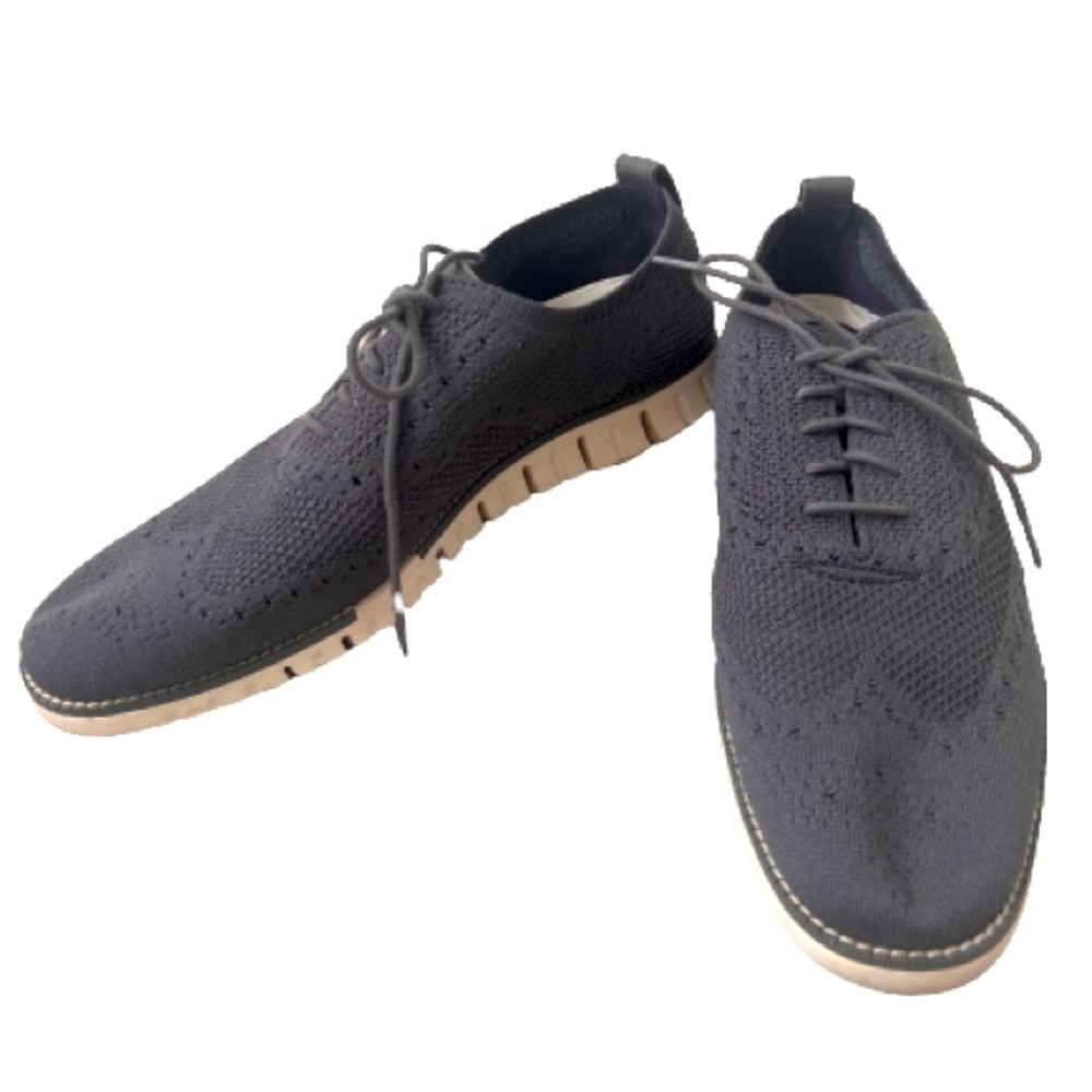 Cole Haan 2.Zerogrand Stitchlite Mens Size 9.5 M Oxford Grey Dress Shoes C27565